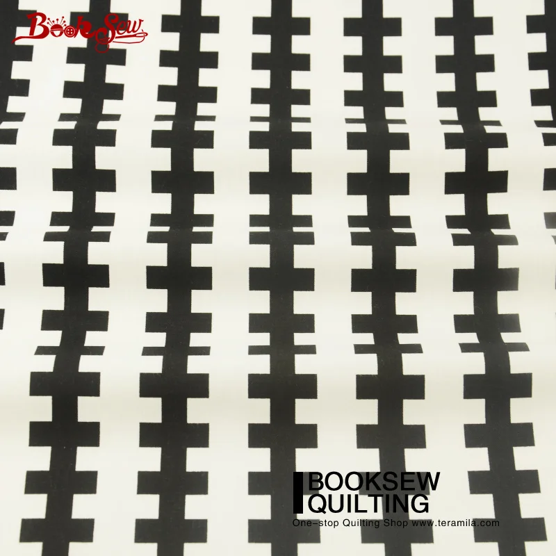 Ткань для переплетения книг черно-белая ткань в стиле геомертри высокое качество