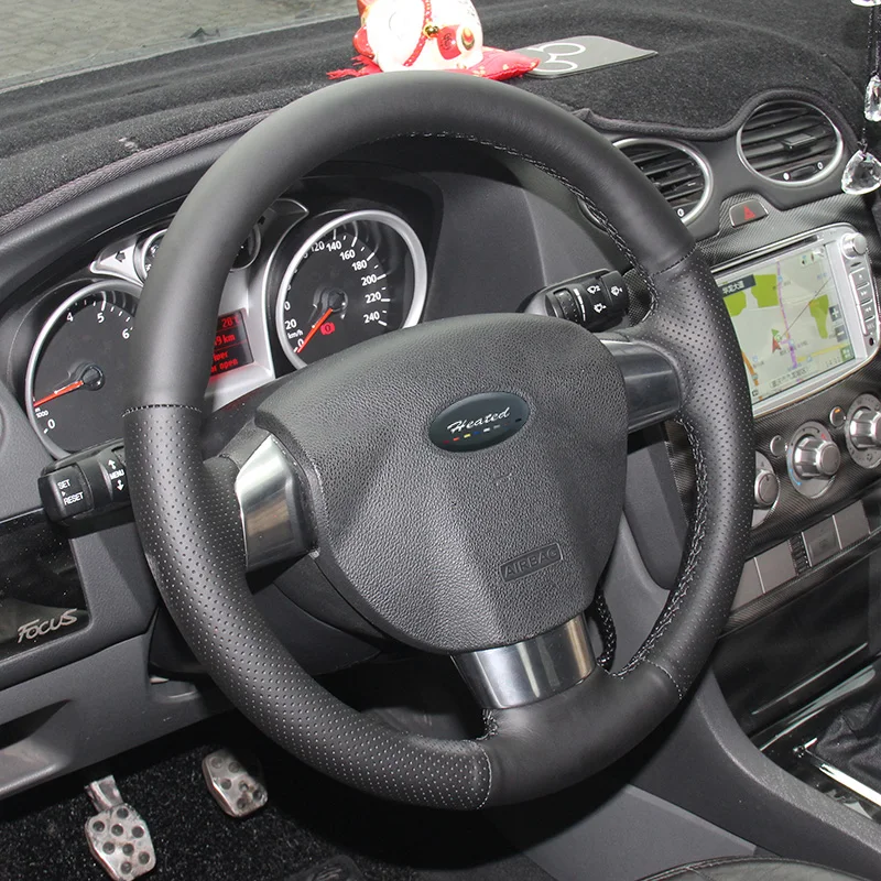 Подогрев рулевого колеса автомобиля крышки для Ford Focus 2 (3 говорил) тюнинг