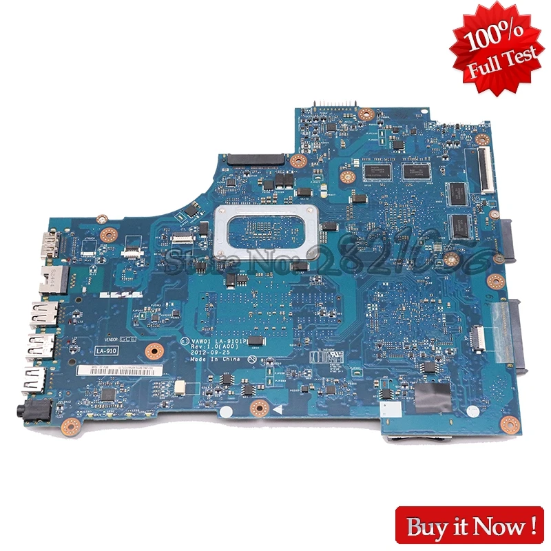 NOKOTION VAW01 LA 9101P CN 0P14T7 основная плата для Dell inspiron 3521 5521 материнская ноутбука HD 8730 SR0XL I5