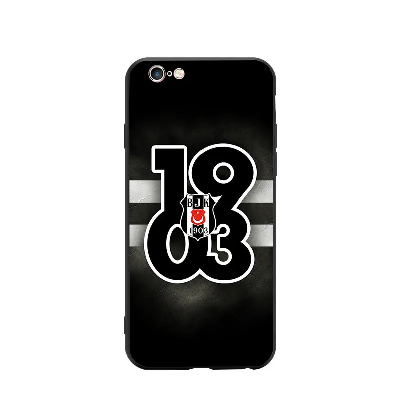 Turkey Football Soccer BJK Besiktas Logo Eagle Theme Soft TPU Phone Cases For iPhone 6/6s/7/7s/8s/X/XR/MAX Silicon Case Bumper |
