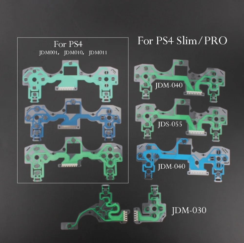2 шт. сменные кнопки ленточная печатная плата для PS4 Dualshock 4 Pro тонкая проводящая