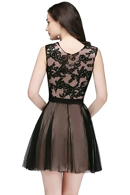 Vestido de Festa Curto сексуальное бордовое розовое Тюлевое короткое платье для выпускного вечера es черное кружевное Дешевое реальное фото вечернее платье для выпускного вечера
