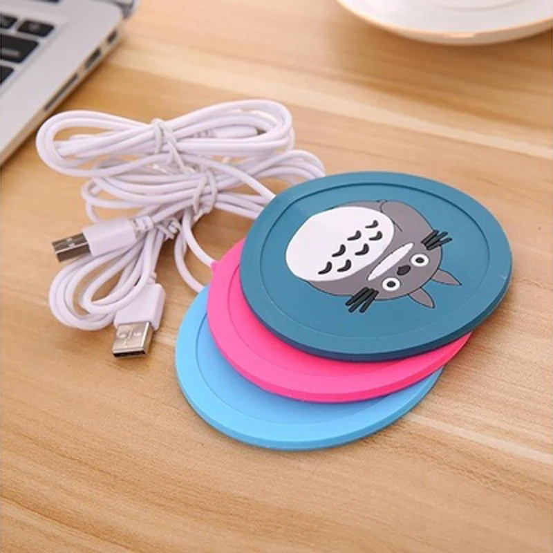 Мультяшный USB теплый коврик для чашек электрическая изоляция подставка кофе чая