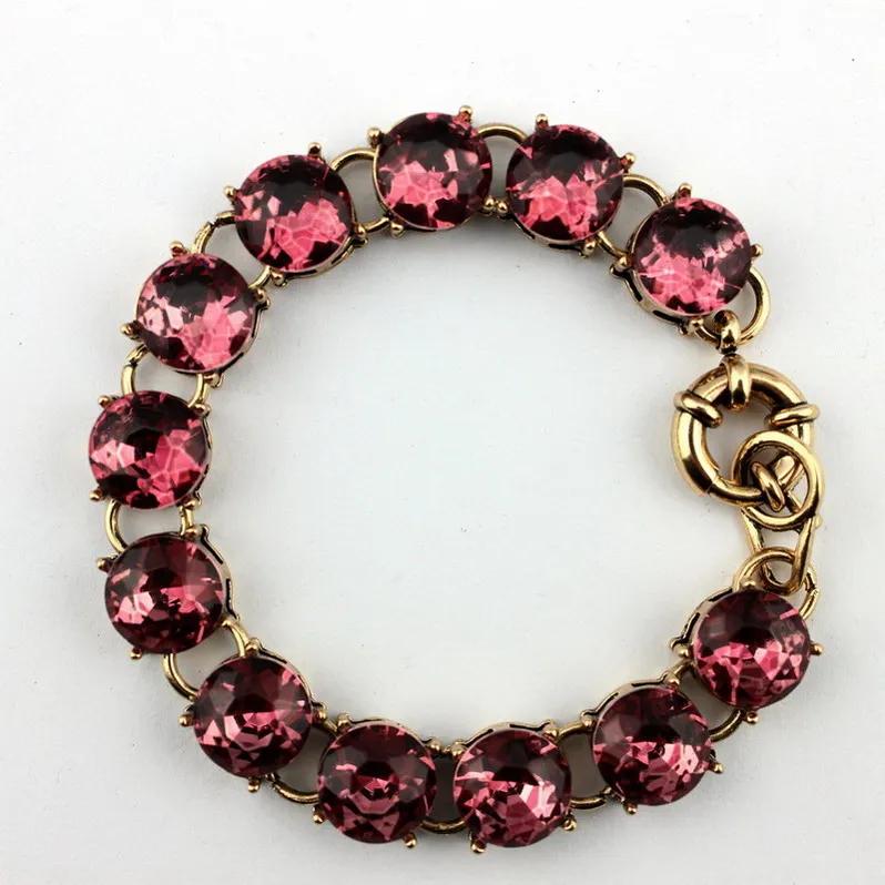 

Classic Faceted Crystals Stone Dot Bracelets Women Chic Crystals Stone Bracelets