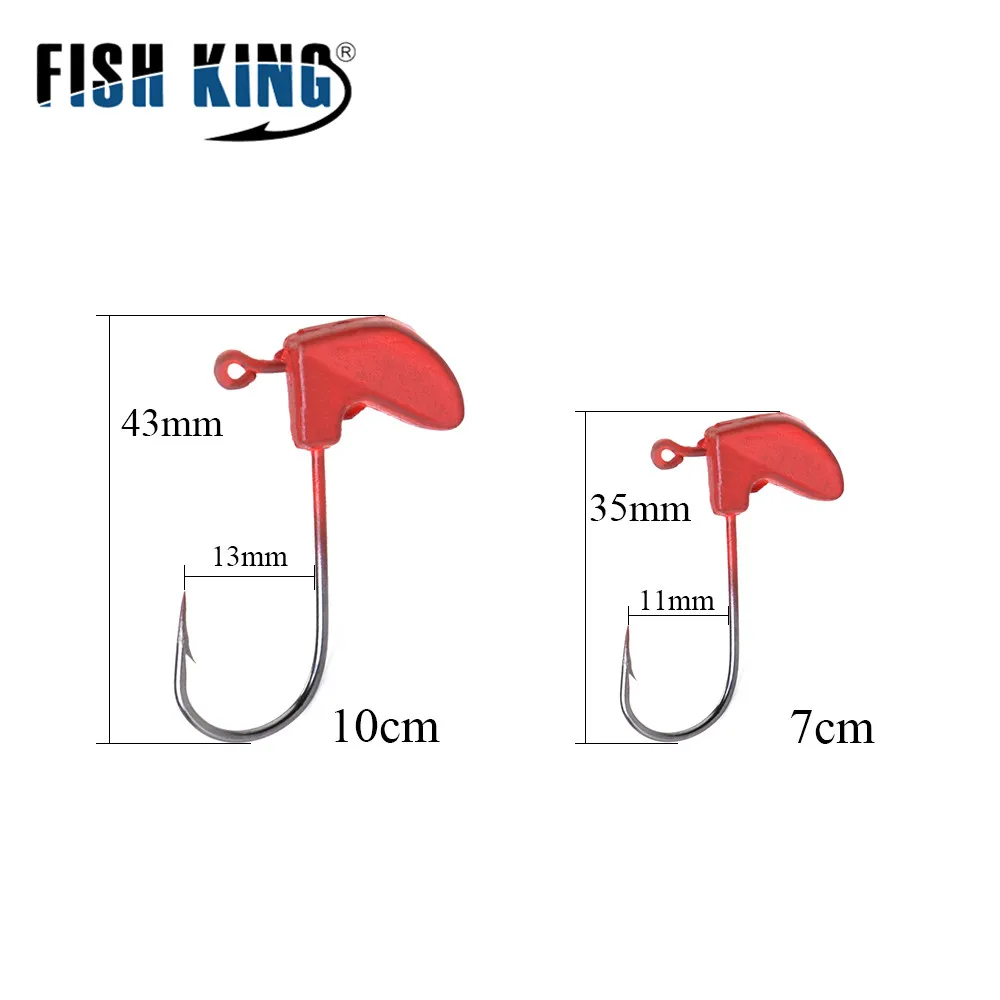 Рыбы король 7/14.5g мягкие рыболовные приманки Искусственные Креветки с Jig Head 7 см/10