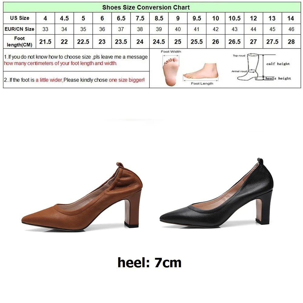 

DRFARGO Genuine Leather Spring Summer Shoes Women Office Lady Working Shoes Pump for women Sheepskin sole Soft Zapato MR14004174