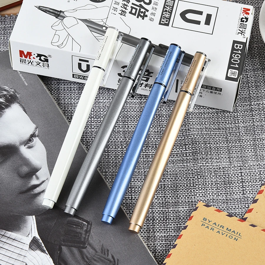 Гелевая ручка с кончиком 0 5 мм черные и синие чернила|gel pen|quality gel penpen 0.5mm |