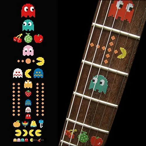 

Fretboard Markers Inlay Sticker Decals for Guitar Bass - Pacman