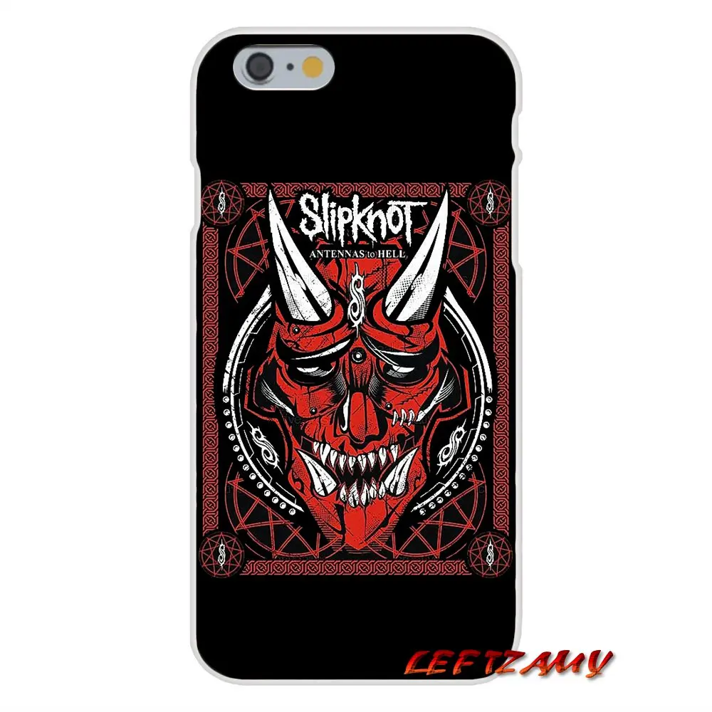 Тяжелый металл группа Slipknot для iPhone X 4 4s 5 5S 5C SE 6 S 7 8 Plus Аксессуары чехлы телефонов |