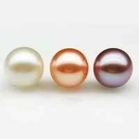 wholesale 3mm12mm aaa quality natural white pink purple half drilled round pearl