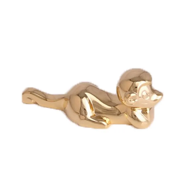 Новинка симпатичный держатель для палочек с золотыми обезьянами металлические