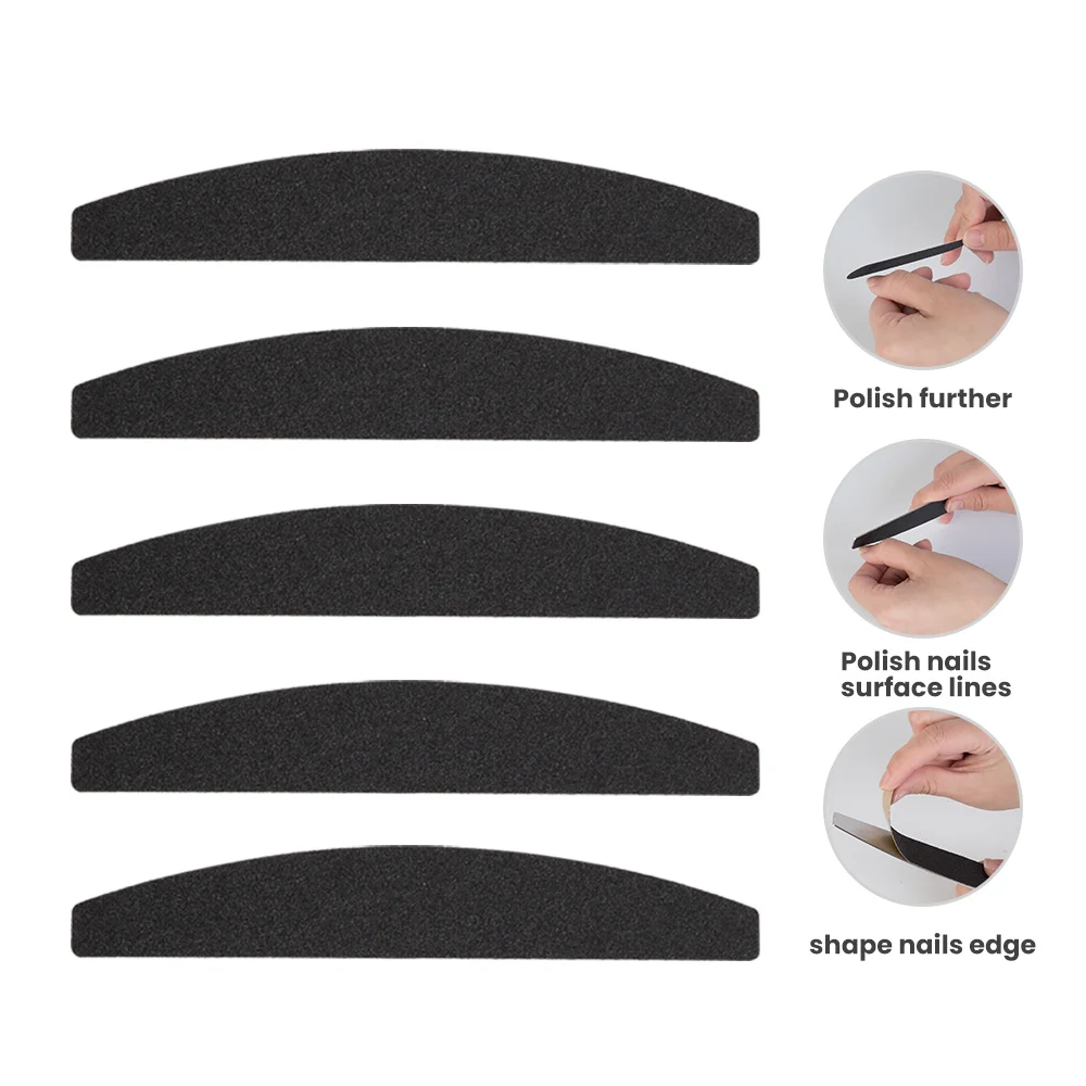 Двусторонняя маникюрная наждачная бумага с ручкой из нержавеющей стали пилка