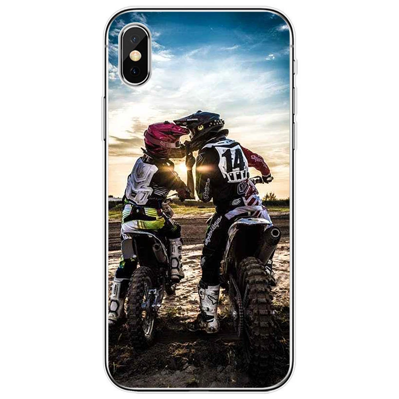 Moto cross dirtbikes мягкий силиконовый телефон чехол для iPhone 6 6 plus 7 8 plus 5 5S 5C SE для iPhone X XS XR XS Max