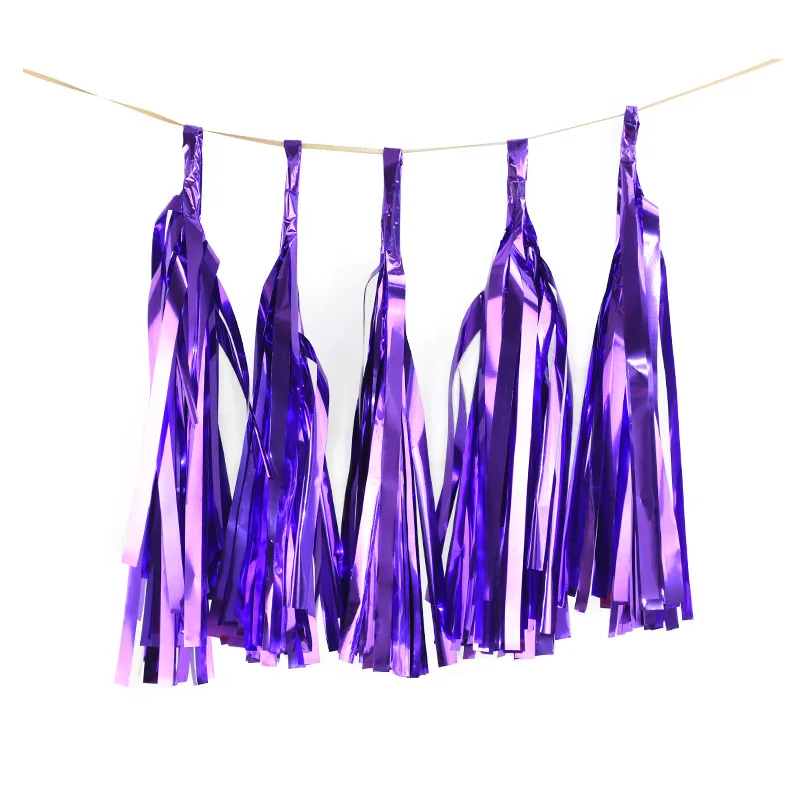 5pcs Purple 1 комплект бумажные салфетки для рукоделия подвесная гирлянда разноцветные баннеры детская игрушка в ванную День Рождения украшения свадьбы ремесло события поставки - Цвет: 5pcs Purple