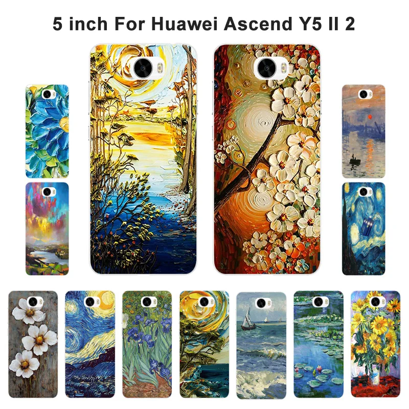 Мягкие телефонные чехлы из ТПУ для Huawei Y5 II Y5ii Y52 чехол Ii Y5II силиконовый с масляной