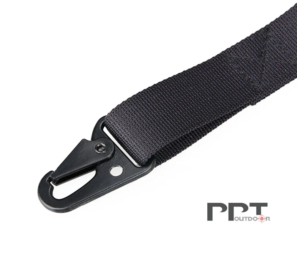 PPT Тактическая Винтовка Слинг Паракорд нейлоновая тесьма и крючок черный цвет 88