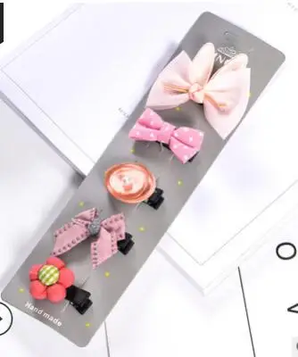 16 HM022 Korean Version Sweet Children's Hairpin Sequins Animal Unicorn Cat Bow Owl Cute Cartoon Princess Hair Clip Jewelry - Окраска металла: 16