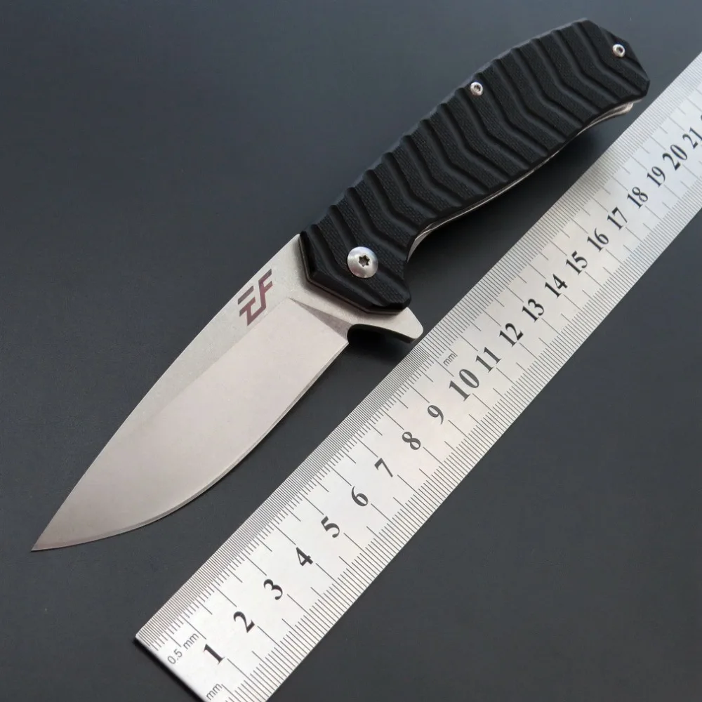 

New spot outdoor survival camping D2 steel folding knife high hardness multi-function G10 handle folding knife tactical knife
