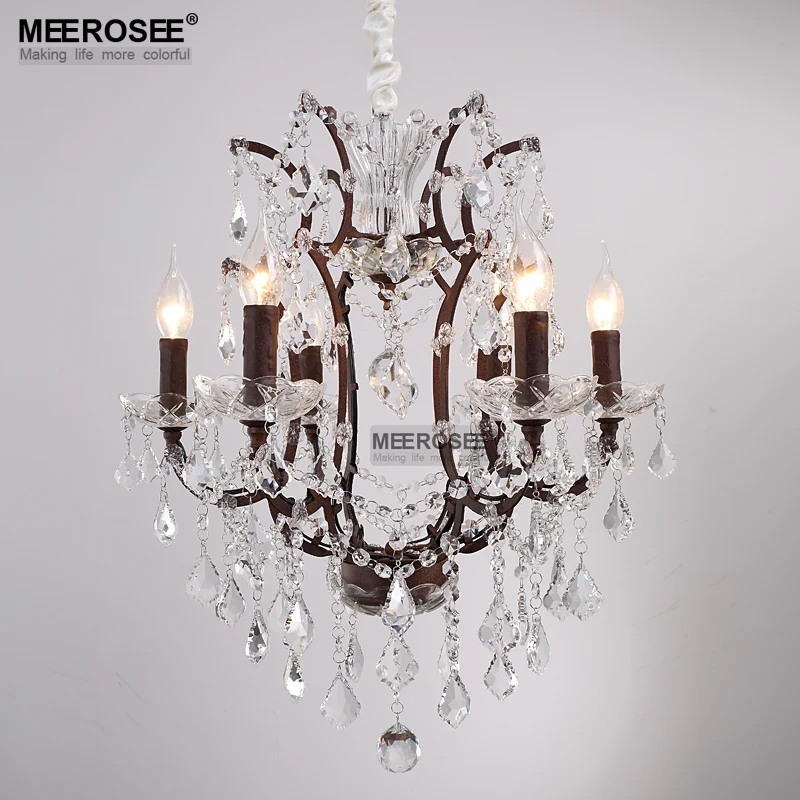 Винтажный Хрустальный подвесной светильник в стиле лофт ретро красная подвеска