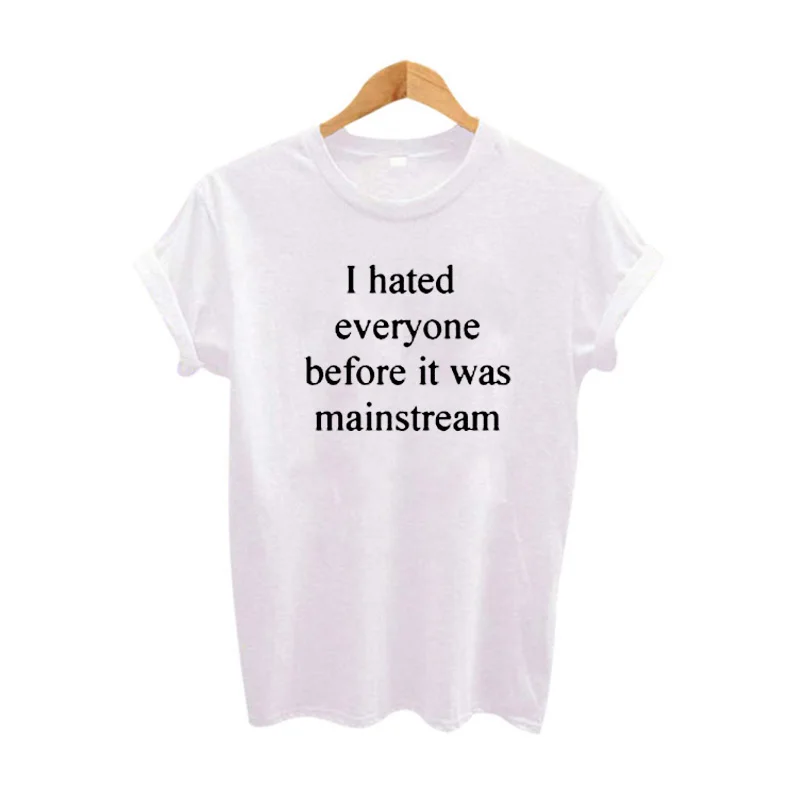 Смешная футболка с надписью love I Hated All Before It Was основных размеров хипстерская