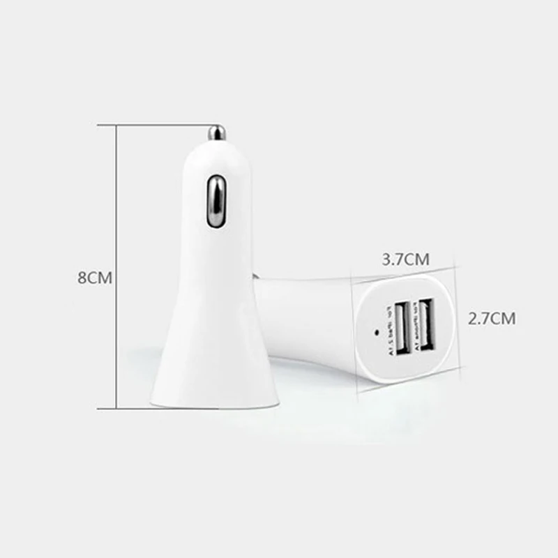 Horn Speaker Dual USB Port 5V 2.1A+1A Car Charger For apple iphone X 8 7 6 6s Plus SE 5s 5 4s 4 ipad samsung huawei xiaomi | Мобильные