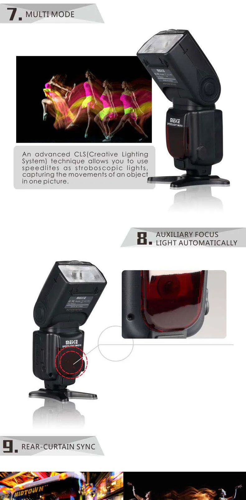 Meike MK910 1/8000s синхронизация ttl камера вспышка светильник Speedlite для Nikon D7100 D7000 D5300 D5100 D5000 D5200 D90 D70+ Бесплатный подарок