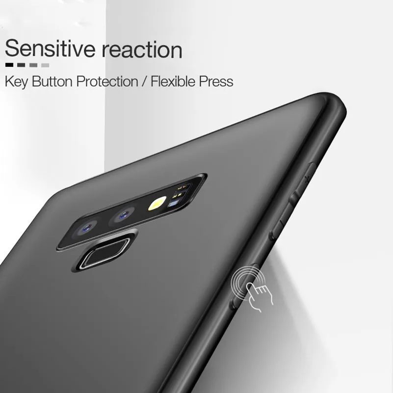 Матовый чехол из тпу для Samsung Galaxy Note9 S9 + с защитой от отпечатков пальцев S8 Plus Note 8 9 S7