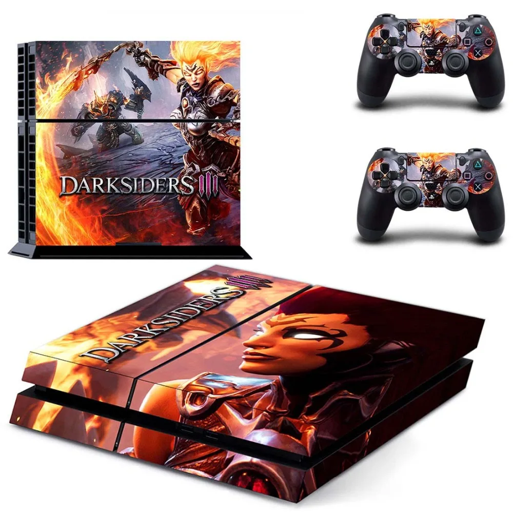 Темные наклейки 3 ps4 для кожи Sony Play Station4 консоль и 2 контроллера Скины виниловые