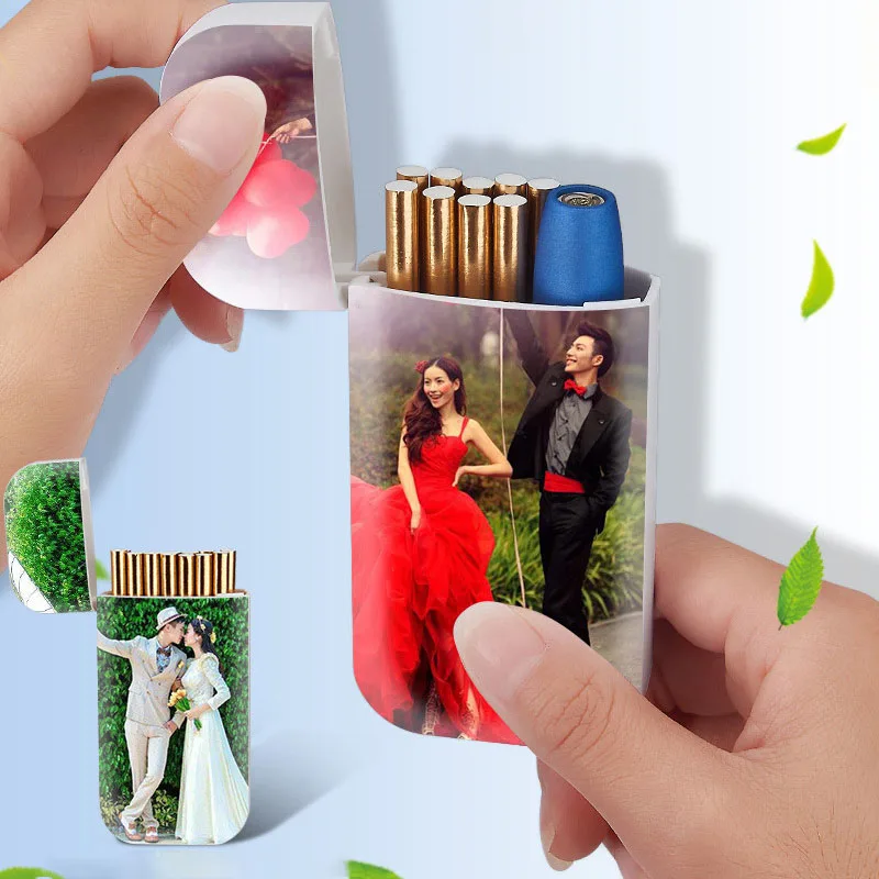 Маленький тонкий USB Зажигалка сенсорный переключатель электрические зажигалки