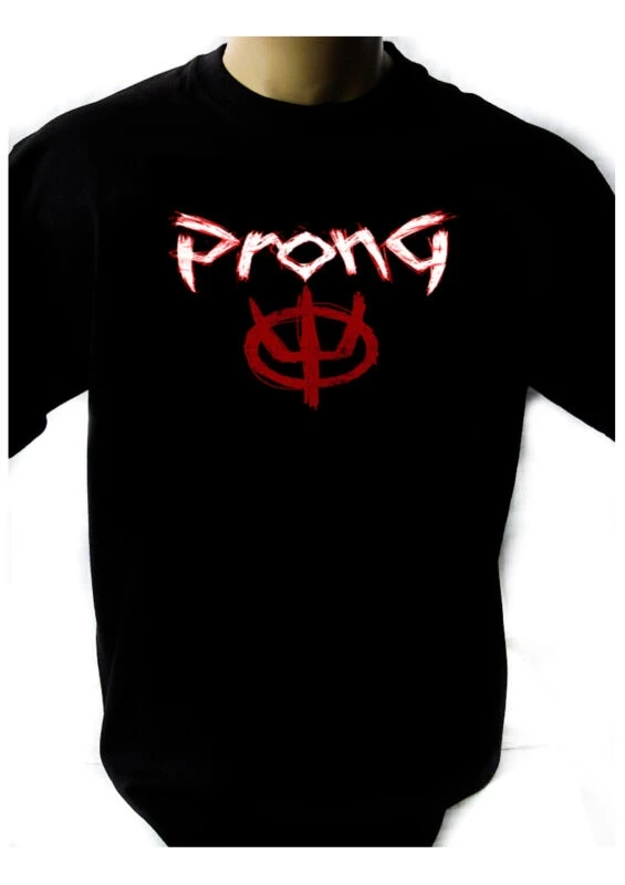 PRONG логотип черная футболка мужская рубашка рок-группа | Мужская одежда