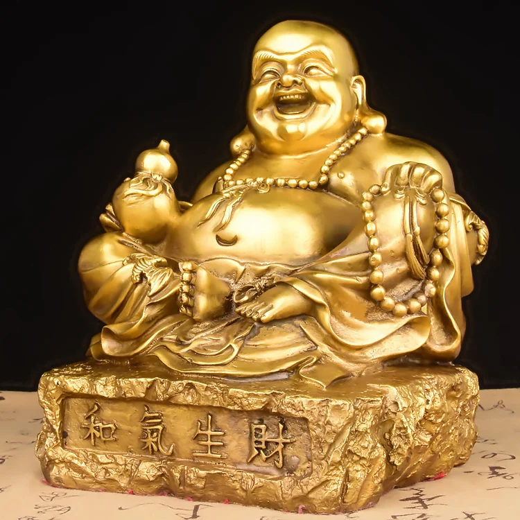 SHUN латунь выберите размер медная Майтрея статуя Будды украшение Бизнес открытый