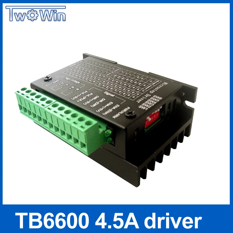 TB6600 42/57/86 NEMA 17, NEMA 23, NEMA 34 драйвер двигателя, 4.5A 40 в 1 Ось шаговый двигатель ЧПУ гравировальный станок