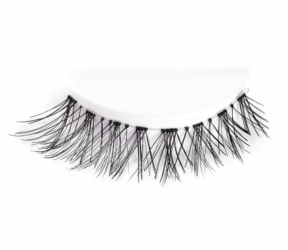 Накладные натуральные ресницы, CLOTHOBEAUTY 15 пар ручной работы Поддельные ресницы, Demi Wispies мягкая невидимая лента, Длинные/толстые многоразовые(15-W7