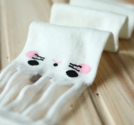 Новинка очень модные весенние носки для девочек супер эластичные хлопковые
