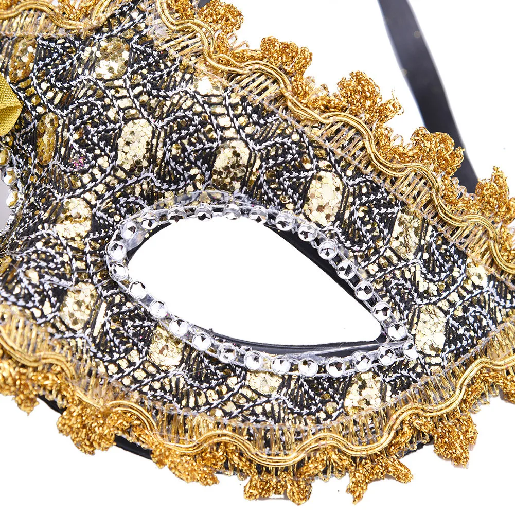 Сверкающая Танцевальная Маска для женщин и девочек маскарадный костюм вечеринки
