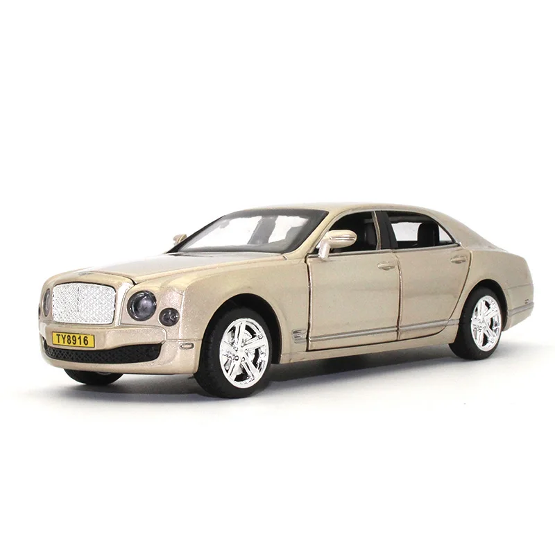 1:32 литая под давлением модель автомобиля Bentley звук и свет функция оттягивания