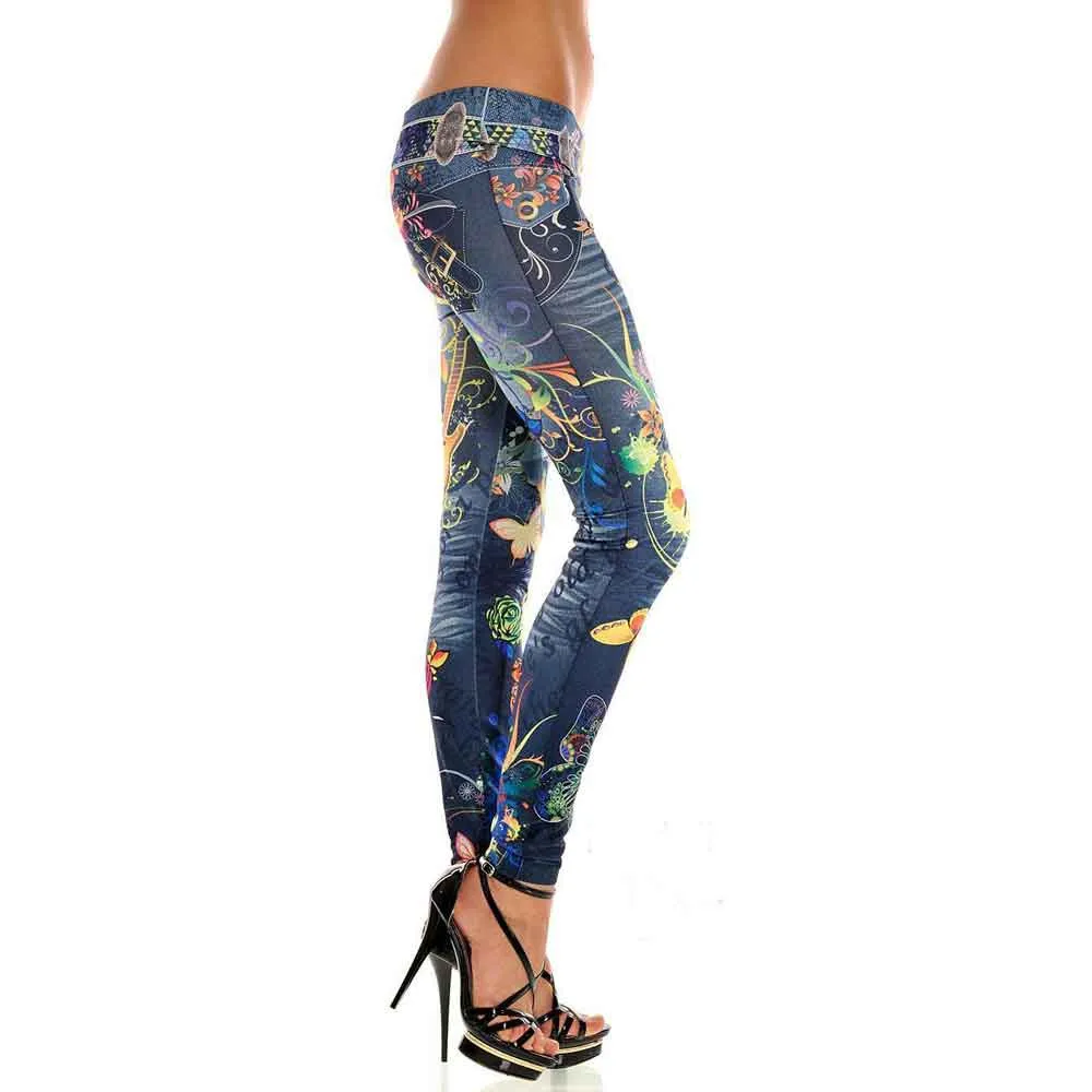 

Woman's Jeans Fashion Sexy Womens Skinny Blue Jean Denim Leggings Stretchy Jeggings Pants Combinaison Pantalon Femme #KK