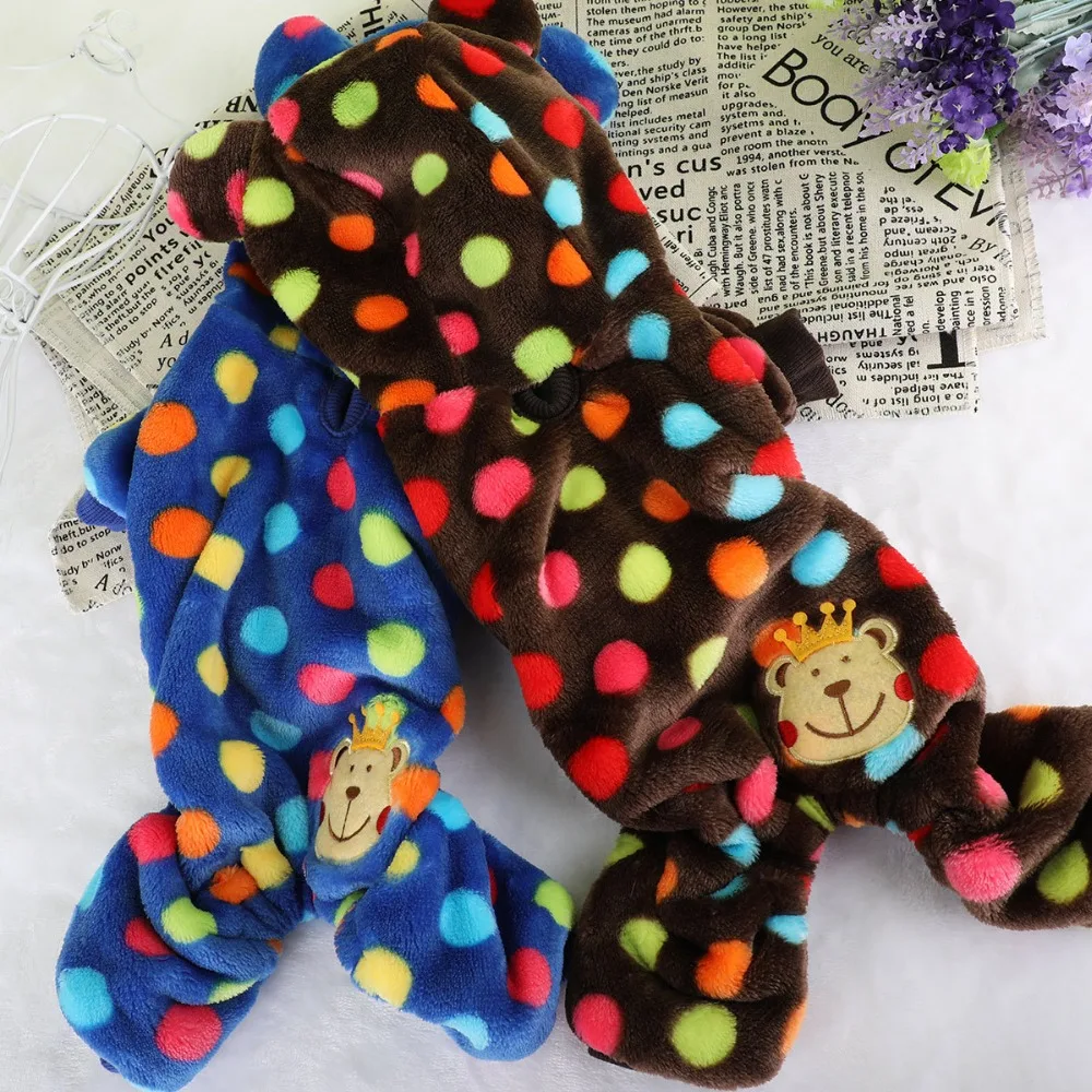 Милый Комбинезон для мальчика собаки зимняя одежда маленького питомца кошки