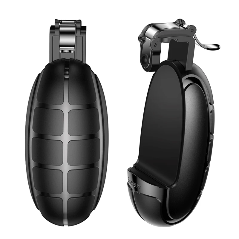 Black Baseus джойстики джойстик для PUBG мобильный игровой курок Кнопка огня геймпад для iPhone Xiaomi Android телефон L1R1 шутер контроллер - Цвет: Black