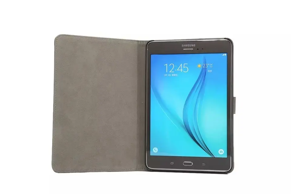 Кожаный чехол для Samsung T350 Tab A Матовый Ретро-Чехол-книжка из искусственной кожи