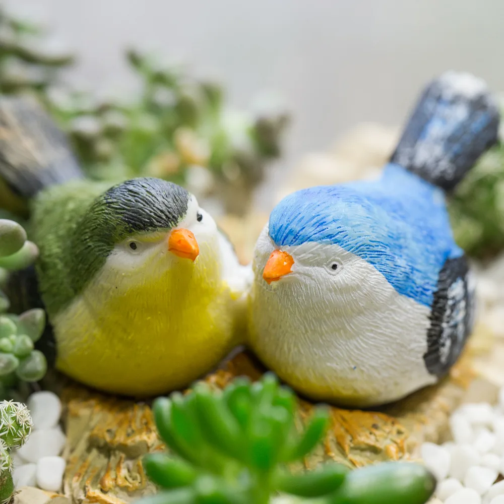 Офисный Настольный соковыжималка для птиц и гнездышков искусственные смоляные