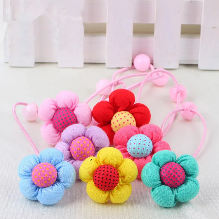 Бренд 5 шт./пакет украшением в виде больших цветов ребенок резинок новинка 2015