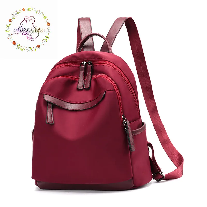 2019 New Casual Shoulder Bag big Women oxford backpack Zipper waterproof bags girl back solid bag more color | Багаж и сумки