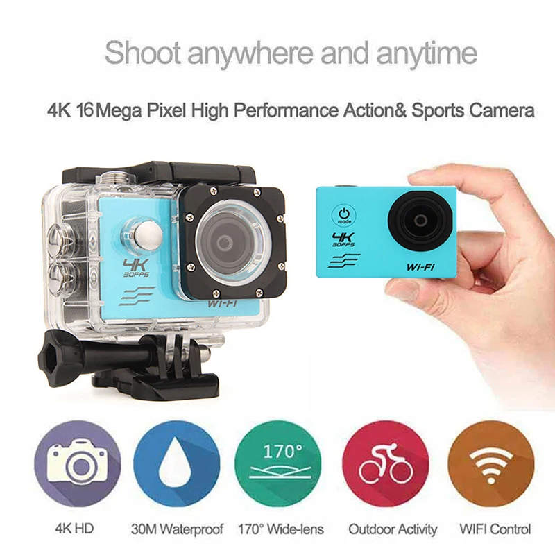 Gzszmm экшн камера Wi Fi уличная спортивная подводная HD 1080 p водонепроницаемая 4K Ultra