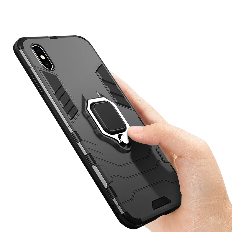 Чехол KEYSION для телефона iPhone Xs Max Xr X 7 8 6S 6 Plus держатель с кольцом на палец