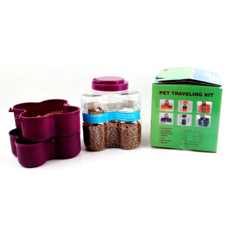 Набор для путешествий домашних животных переносное ведро хранения кошек и собак