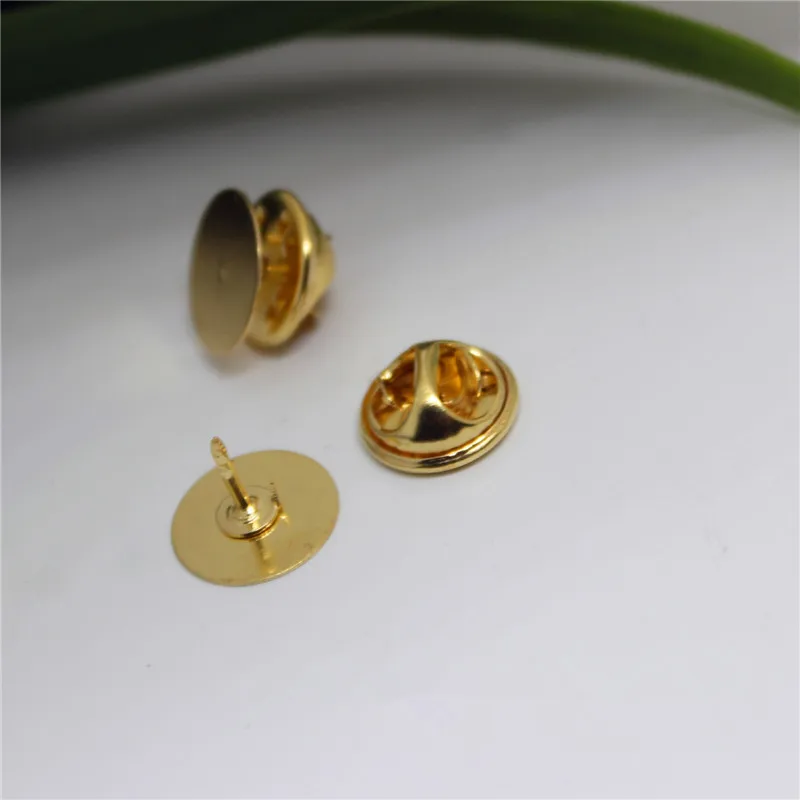 100 шт. 12 мм высокое качество медный материал Золотой/Серебряный цвет основа для