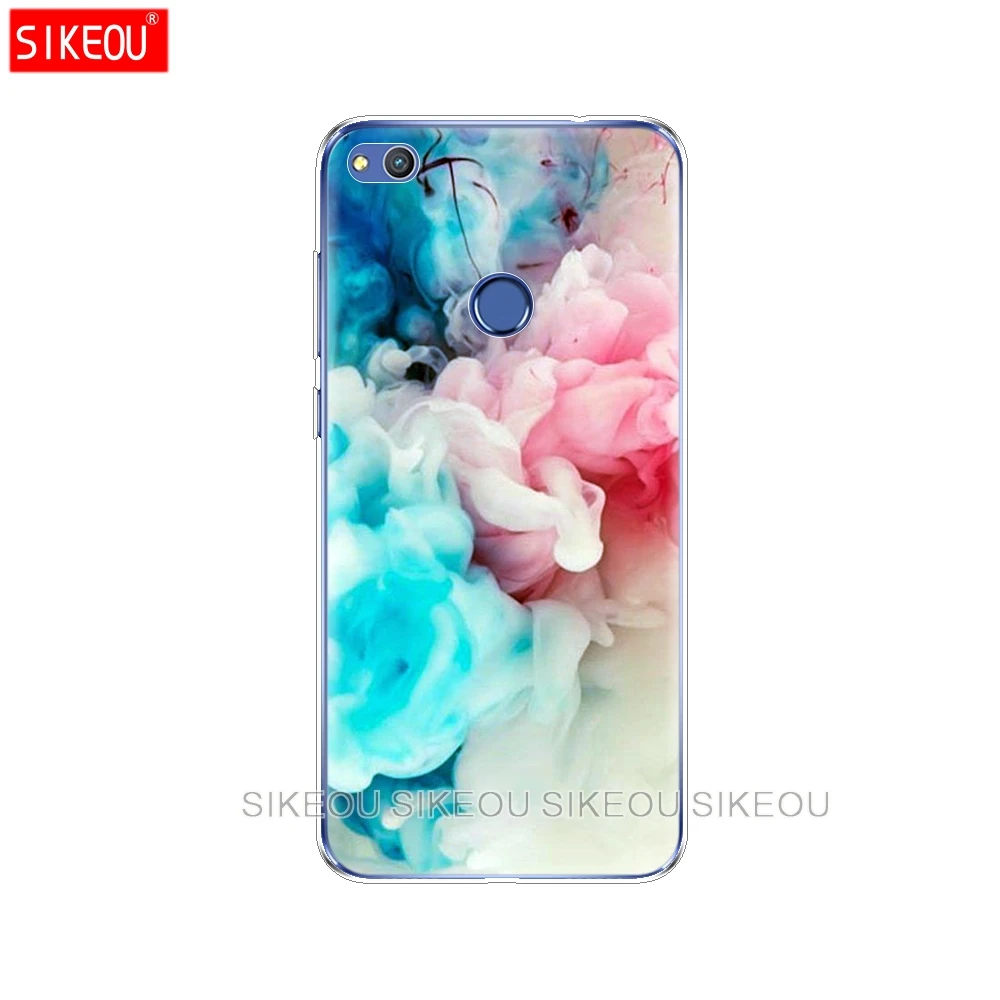 Силиконовый чехол для телефона Huawei P20 P7 P8 P9 P10 Lite Plus Pro 2017 p smart 2018 Радужный