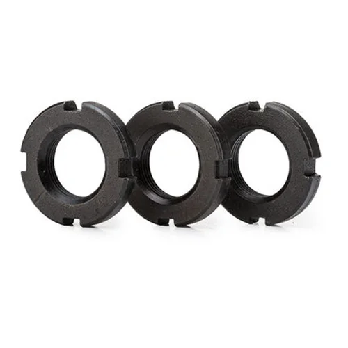 M10 M12 M14 M16 M18 M20 M22 M24 M25 M27 M30 GB812 углеродистая сталь круглая гайка шлицевая замок винты Винт кепки черный Высокое качество