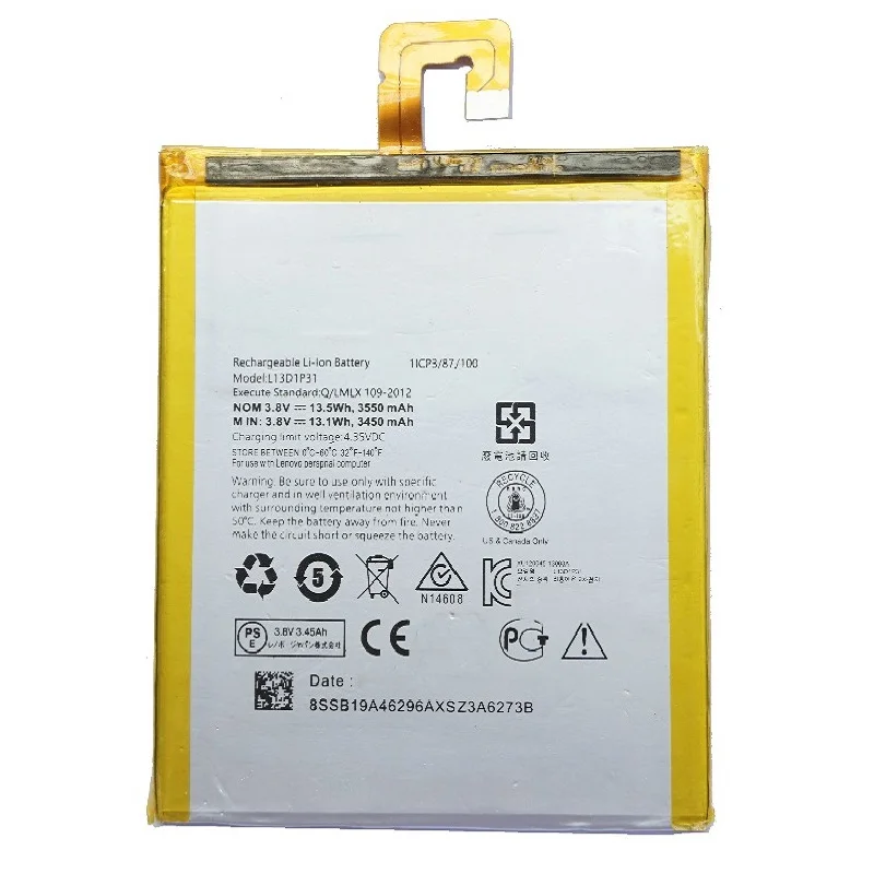 Новый аккумулятор L13D1P31 для Lenovo Pad A3500 S5000|Аккумуляторы мобильных телефонов| |